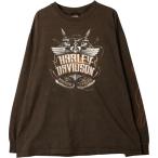 ショッピングハーレーダビッドソン 古着 ハーレーダビッドソン Harley-Davidson モーターサイクル ロングTシャツ ロンT メンズXL相当 /eaa582303 【SS2603_10】