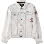 ショッピングハーレーダビッドソン 古着 ハーレーダビッドソン Harley-Davidson 星条旗柄 デニムジャケット Gジャン USA製 メンズL相当 /eaa584749 【SS2603_10】