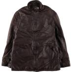 ショッピングアルマーニ 古着 アルマーニ ARMANI JEANS レザージャケット レディースL相当 /eaa587272