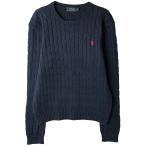 ショッピング古着 古着 ラルフローレン Ralph Lauren POLO RALPH LAUREN ケーブル編み コットンニットセーター レディースXL相当 /eaa597023