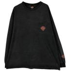 ショッピングハーレーダビッドソン 古着 ハーレーダビッドソン Harley-Davidson 鷲柄 イーグル柄 モーターサイクル ロングTシャツ ロンT USA製 メンズXXL相当  /eaa598021