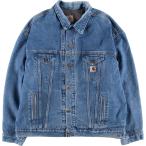 ショッピングjam 古着 カーハート Carhartt 中綿入り デニムジャケット Gジャン メンズXXL相当 /eaa600049