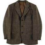ショッピングjam 古着 60年代 Dunn and Co Harris Tweed ハリスツイード チェック柄 ウールテーラードジャケット 英国製 メンズM相当 /eaa601312