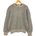 ショッピングアメリカンイーグル 古着 80年代 アメリカンイーグル バーズアイ柄 ウールニットセーター USA製 メンズM相当 ヴィンテージ /eaa601737