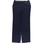 ショッピングイヴサンローラン 古着 イヴサンローラン Yves Saint Laurent ストライプ柄 ウールパンツ スラックス メンズw34相当 /eaa603340