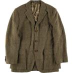 ショッピングラルフ 古着 ラルフローレン Ralph Lauren POLO by Ralph Lauren チェック柄 アルパカ混 ツイードジャケット メンズM相当 /eaa604533