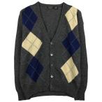 古着 ブルックスブラザーズ Brooks Brothers アーガイル柄 ウールニットカーディガン メンズL相当 ヴィンテージ /eaa604726