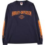 ショッピングハーレーダビッドソン 古着 ハーレーダビッドソン Harley-Davidson モーターサイクル ロングTシャツ ロンT メンズXL相当 /eaa604820