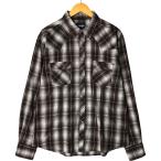 古着 ラングラー Wrangler チェック柄 長袖 ウエスタンシャツ メンズXL相当 /eaa605006