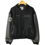 ショッピング古着 古着 80年代 Creative Custom Products 袖革ウールボタンスタジャン バーシティジャケット USA製 メンズXL相当 ヴィンテージ /eaa605555