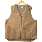 ショッピング古着 古着 カーハート Carhartt ダックベスト メンズXL相当 /eaa605728