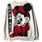 ショッピングミニー 古着 90年代 ミニーマウス 大判プリント キャラクタースウェットシャツ トレーナー レディースXL相当 ヴィンテージ /eaa606298