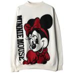 ショッピングミニー 古着 80年代 ディズニー MINNIE MOUSE ミニーマウス キャラクタースウェットシャツ トレーナー USA製 メンズS相当 ヴィンテージ /eaa607121