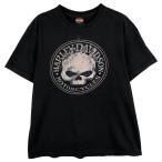 ショッピングハーレーダビッドソン 古着 ハーレーダビッドソン 鷲柄 イーグル柄 ドクロ柄 スカル柄 モーターサイクル バイクTシャツ USA製 メンズL相当 /eaa608036