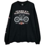 古着 ハーレーダビッドソン Harley-Davidson HARLEY-DAVIDSON MUSEUM モーターサイクル ロングTシャツ ロンT メンズXXL相当 /eaa610082