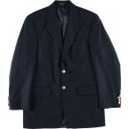 古着 ラルフローレン Ralph Lauren CHAPS チャップス 紺ブレザー テーラードジャケット カナダ製 メンズM相当 /eaa611502
