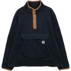 ショッピング古着 古着 カーハート Carhartt RELAXED FIT ハーフスナップ フリースプルオーバー アノラックジャケット メンズXL相当 /eaa611770