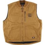 ショッピング古着 古着 ディッキーズ Dickies WORK 中綿入り ダックベスト メンズXL相当 /eaa612772