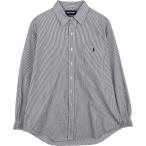 古着 ラルフローレン Ralph Lauren POLO GOLF ポロゴルフ LOFTING 長袖 コットンストライプシャツ メンズL相当 /eaa614303
