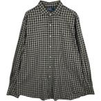 ショッピング古着 古着 ラルフローレン POLO by Ralph Lauren ESTATE SPORT チェック柄 ワイドカラー 長袖 コットンシャツ メンズXL相当 /eaa614310