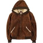 古着 バラクータ BARACUTA 中綿入り スエードレザーパーカー メンズL相当 ヴィンテージ /eaa615038