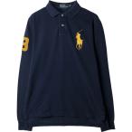 古着 ラルフローレン Ralph Lauren POLO by Ralph Lauren CUSTOM FIT ビッグポニー 長袖 ポロシャツ メンズM相当 /eaa615189
