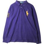 古着 ラルフローレン Ralph Lauren POLO by Ralph Lauren CUSTOM FIT ビッグポニー 長袖 ポロシャツ メンズXXL相当 /eaa615197