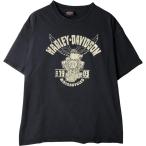 古着 ハーレーダビッドソン Harley-Davidson 鷲柄 イーグル柄 モーターサイクル バイクTシャツ メンズXL相当 /eaa615449