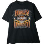 ショッピングハーレーダビッドソン 古着 ハーレーダビッドソン Harley-Davidson ドクロ柄 スカル柄 モーターサイクル バイクTシャツ メンズXL相当 /eaa615521