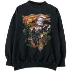 古着 ハーレーダビッドソン Harley-Davidson 鷲柄 イーグル柄 アドバタイジング スウェットシャツ トレーナー メンズL相当 /eaa615733