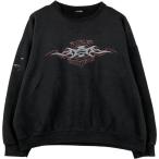 古着 00年代 ハーレーダビッドソン 鷲柄 イーグル柄 トライバル アドバタイジング スウェットシャツ トレーナー メンズXL相当 /eaa615736