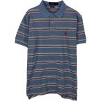 古着 ラルフローレン Ralph Lauren POLO RALPH LAUREN CUSTOM FIT マルチボーダー 半袖 ボーダー ポロシャツ メンズL相当 /eaa616579
