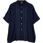 ショッピング古着 古着 70年代~ CLUBMAN 半袖 ボックスシャツ USA製 メンズL相当 ヴィンテージ /eaa617275