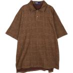 古着 ラルフローレン Ralph Lauren POLO by Ralph Lauren 千鳥格子柄 半袖 ポロシャツ メンズXL相当 /eaa618323