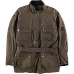 ショッピング古着 古着 ベルスタッフ Belstaff 中綿入り ワックスコットン オイルドジャケット 英国製 メンズXL相当 /eaa619679