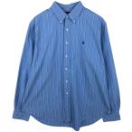 ショッピング古着 古着 ラルフローレン Ralph Lauren CLASSIC FIT マルチストライプ 長袖 ボタンダウンストライプシャツ メンズXL相当 /eaa621731