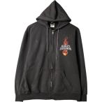 ショッピングハーレーダビッドソン 古着 ハーレーダビッドソン Harley-Davidson ファイヤーパターンスウェットフルジップパーカー メンズS相当 /eaa624305