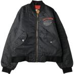 ショッピング古着 古着 ハーレーダビッドソン MA-1タイプ 中綿入り バックロゴ ミリタリー フライトジャケット USA製 メンズM相当 /eaa624426