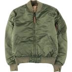 ショッピング古着 古着 民間品 アルファ ALPHA MA-1タイプ 中綿入り ミリタリー フライトジャケット メンズM相当 /eaa624437