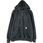 ショッピング古着 古着 カーハート Carhartt TS0617-M スウェットハーフジップパーカー メンズL相当 /eaa624568