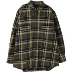 ショッピング古着 古着 90年代 フィールドアンドストリーム FIELD and STREAM 長袖 ヘビーネルチェックシャツ メンズXL相当 ヴィンテージ /eaa624730
