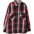 ショッピング古着 古着 90年代 ファイブブラザー Five Brother 長袖 ヘビーネルチェックシャツ メンズL相当 ヴィンテージ /eaa624791