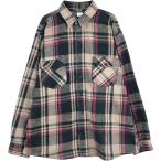 ショッピング古着 古着 80年代 オシュコシュ Osh kosh 長袖 フランネルチェックシャツ メンズXL相当 ヴィンテージ /eaa624793