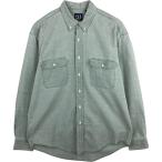 ショッピング古着 古着 90年代 ギャップ GAP オールドギャップ ボタンダウン 長袖 コットンチェックシャツ カナダ製 メンズL相当 ヴィンテージ /eaa625269
