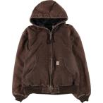 ショッピング古着 古着 カーハート Carhartt アクティブジャケット 中綿入り ダックワークジャケット メンズL相当  /eaa626248
