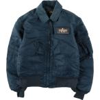 ショッピング古着 古着 民間品 アルファ ALPHA CWU-45/Pタイプ 中綿入り ミリタリー フライトジャケット メンズXS相当 /eaa626263
