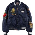 ショッピング古着 古着 TOP GUN MA-1タイプ 星条旗柄 中綿入り ミリタリー フライトジャケット メンズM相当 /eaa626274