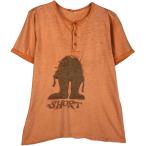 ショッピング古着 古着 ヘンリーネック プリントTシャツ メンズS相当 ヴィンテージ /eaa626310