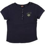 ショッピングハーレーダビッドソン 古着 00年代 ハーレーダビッドソン Harley-Davidson ヘンリーネック モーターサイクル バイクTシャツ USA製 レディースL相当  /eaa627691