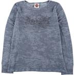 ショッピングハーレーダビッドソン 古着 ハーレーダビッドソン Harley-Davidson トライバル モーターサイクル サーマルロンT ハニカム レディースS相当   /eaa627975